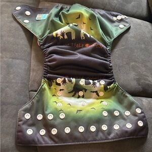 Spooky Zombie Hand Green and Black AlvaBaby Pocket Diaper Cover
